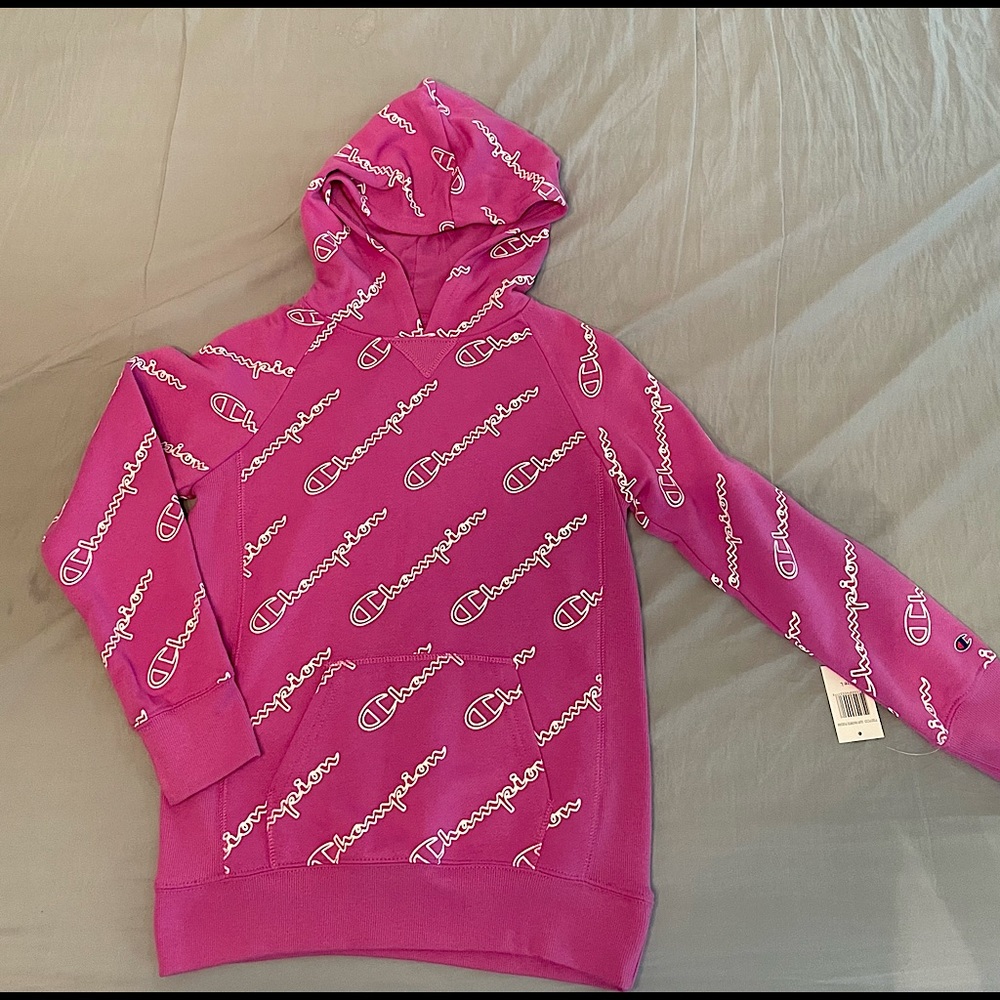 Girls Champion purple/pink hoodie sweatshirt